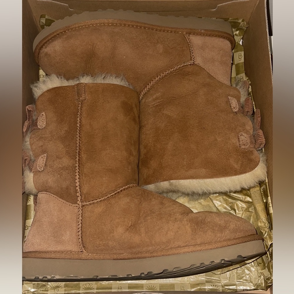 Ugg Bailey bow corduroy boots.